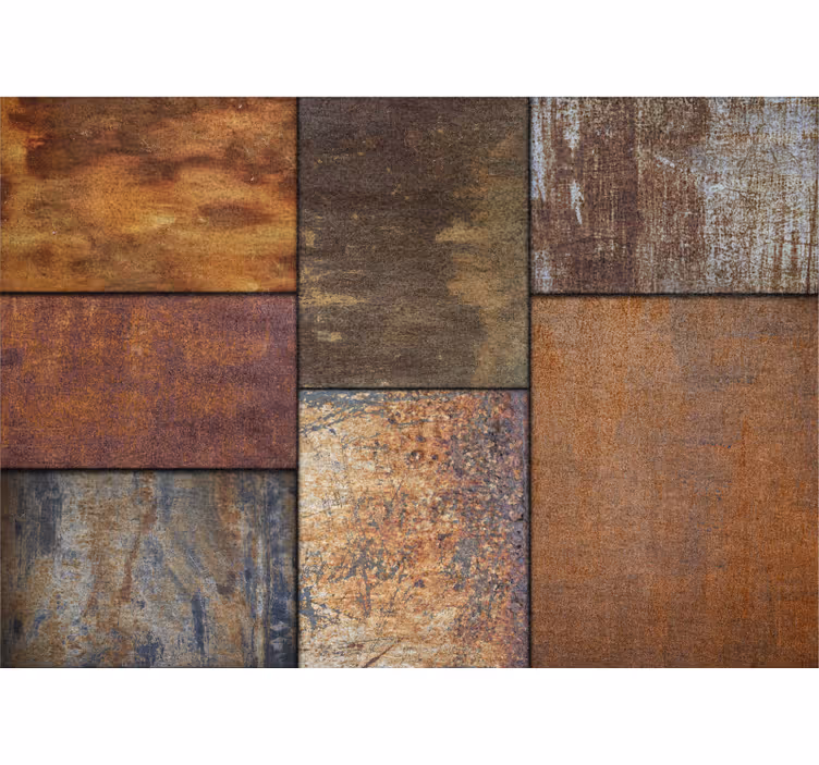 Texture wall mural textured rustic panels - TenStickers