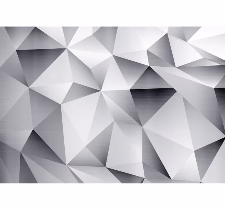 3d wall mural geometric facet design - TenStickers