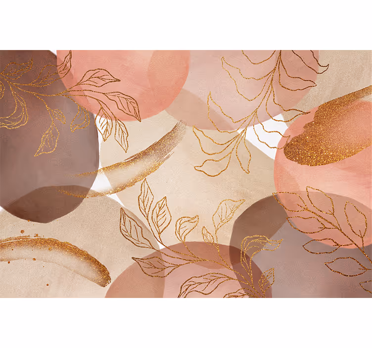 Ornamental Floral Pattern bathroom wall mural - TenStickers