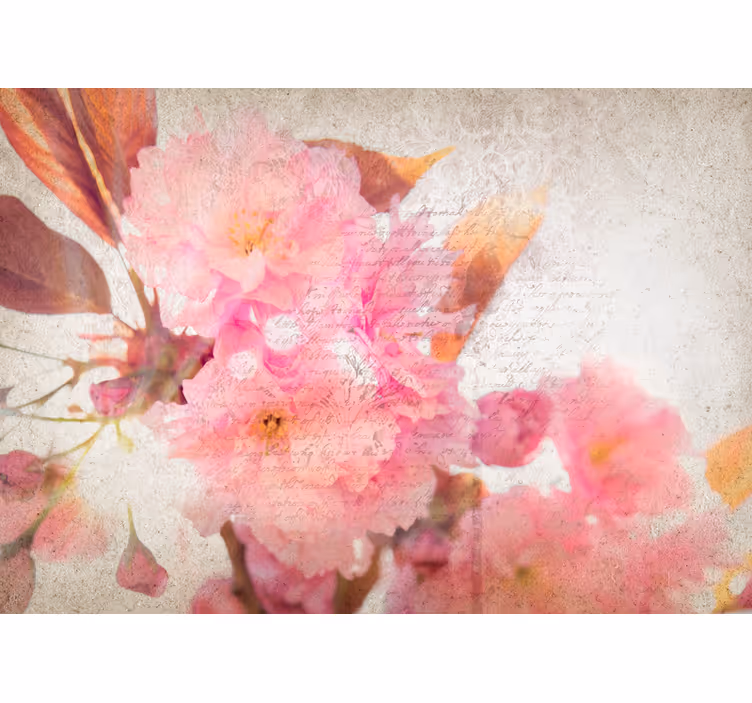 Flower wall mural cherry blossom bloom - TenStickers