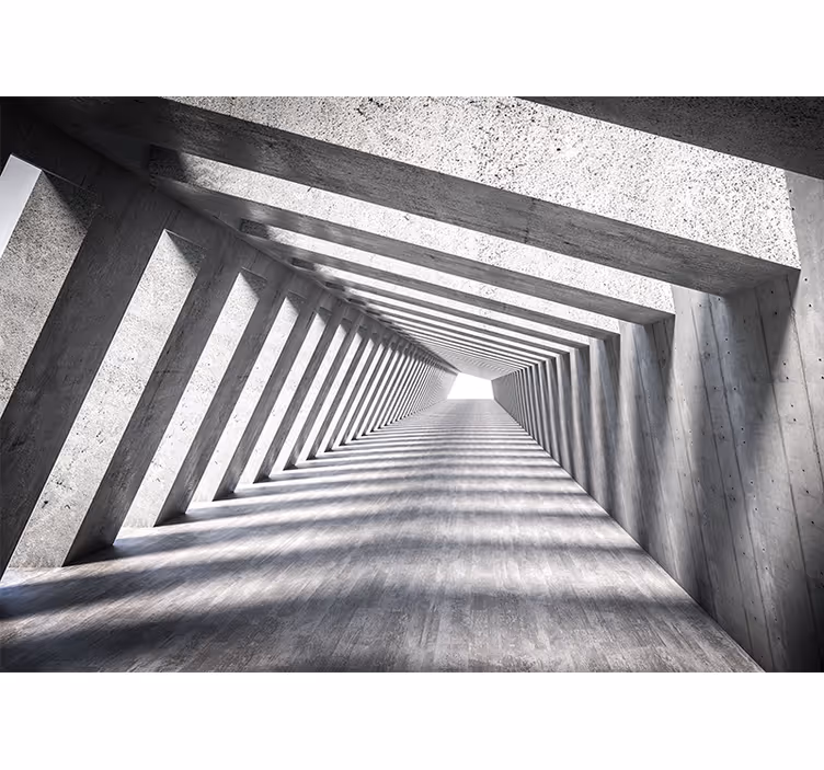 Mysterical Tunnel 3D Wall Mural - TenStickers