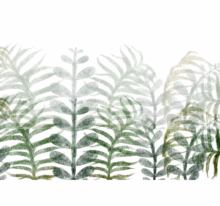 Nature wall mural foliage design - TenStickers
