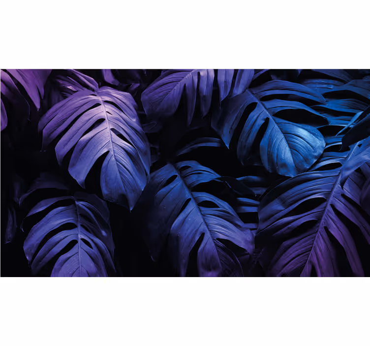 Nature wall mural lush leaf design - TenStickers