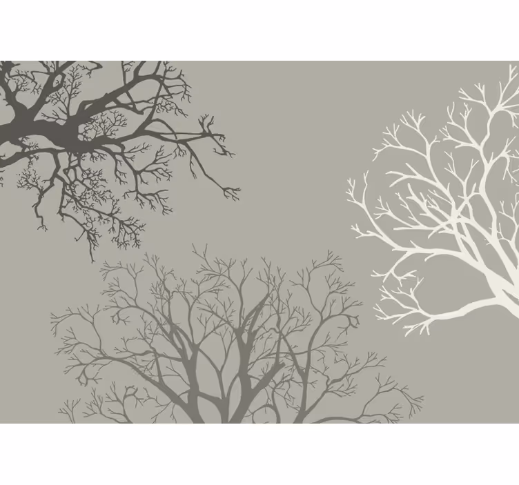 Graceful Branches Arrangement tree wall mural - TenStickers
