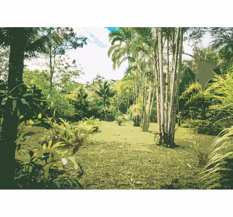 Amazon Jungle Forest Wall Mural - TenStickers