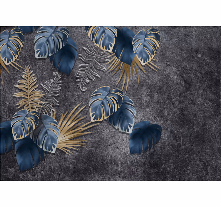 Nature wall mural with foliage design - TenStickers
