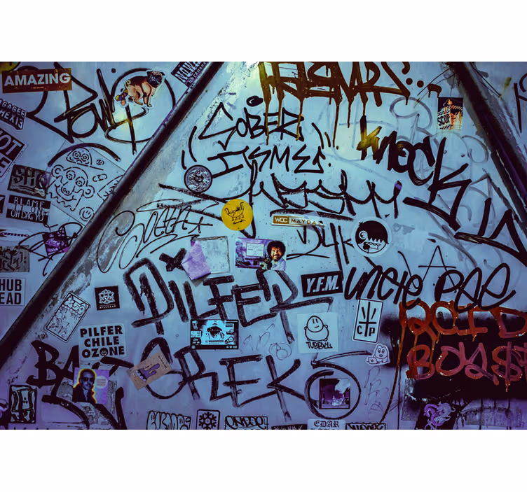 Graffiti wall mural urban tagging art - TenStickers