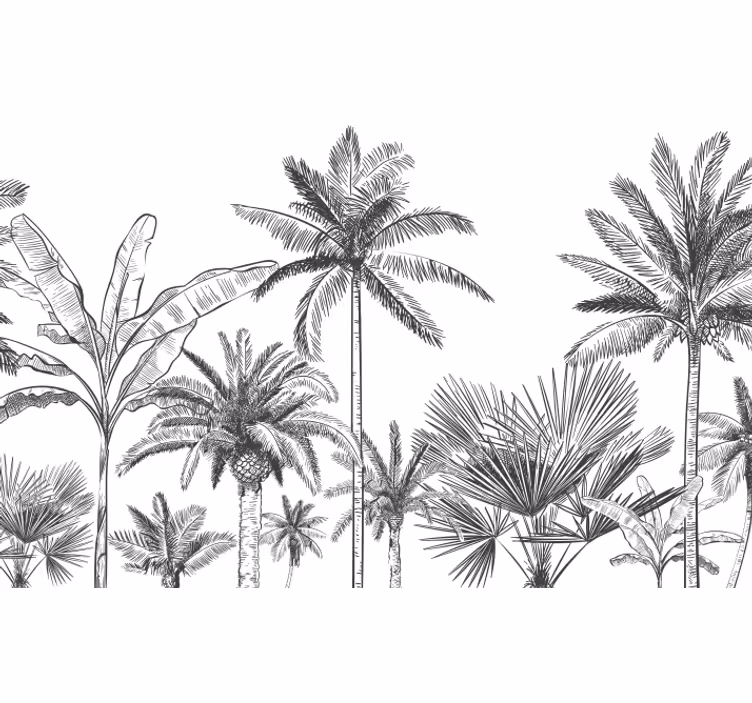 murale de la jungle panorama wall mural - TenStickers