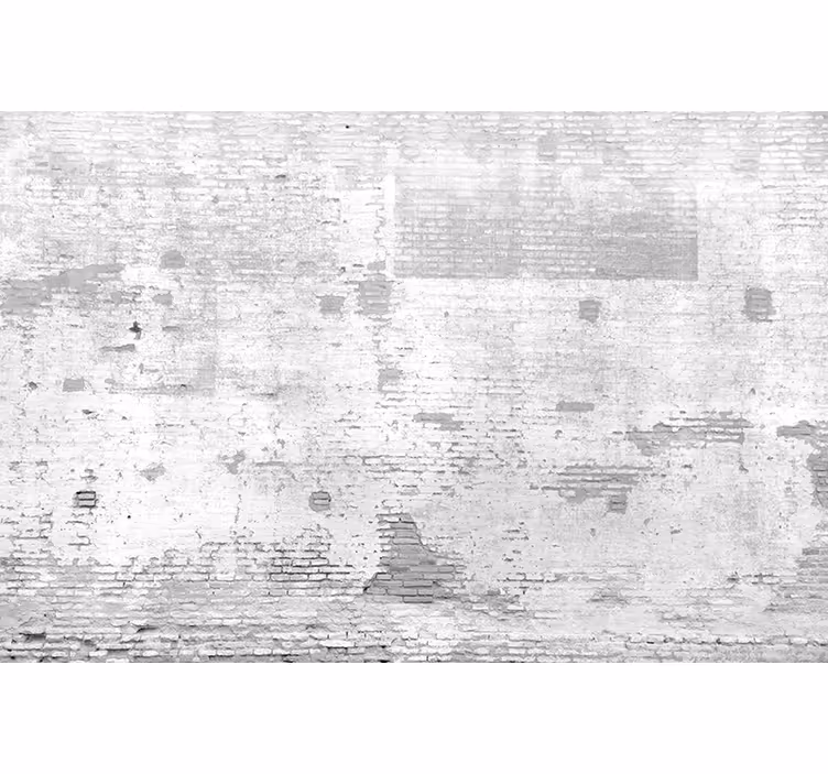Concrete old white wall photo mural - TenStickers