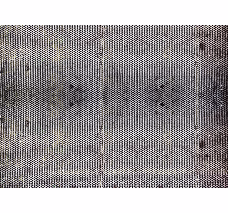 Pierced metalMetal with holes wall mural - TenStickers