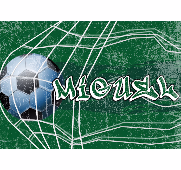 Grafitti Goal With Name Teenage Wall Mural - TenStickers