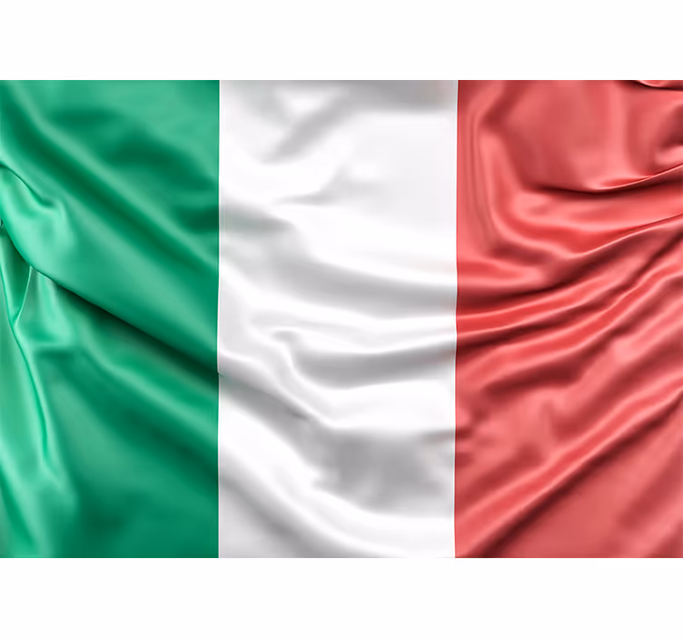 italian flag wall mural - TenStickers
