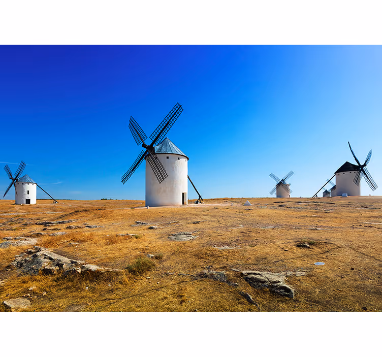 Windmill Scenery landscape wall mural - TenStickers