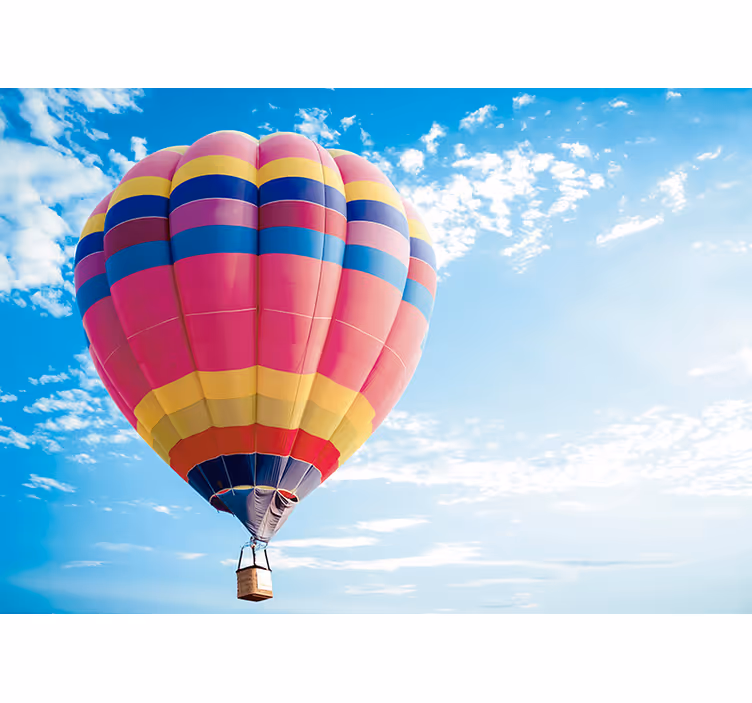 Dreamy Balloon Adventure sky wall mural - TenStickers