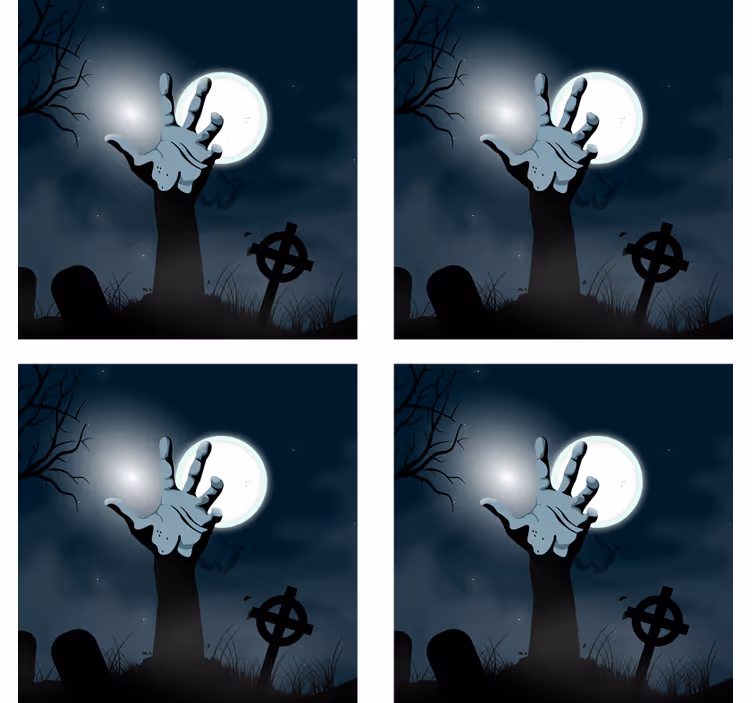 Halloween coasters creepy graveyard hand - TenStickers