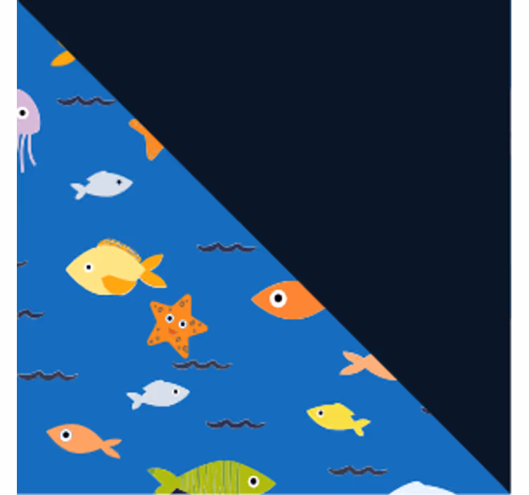 Modern coasters colorful underwater design - TenStickers