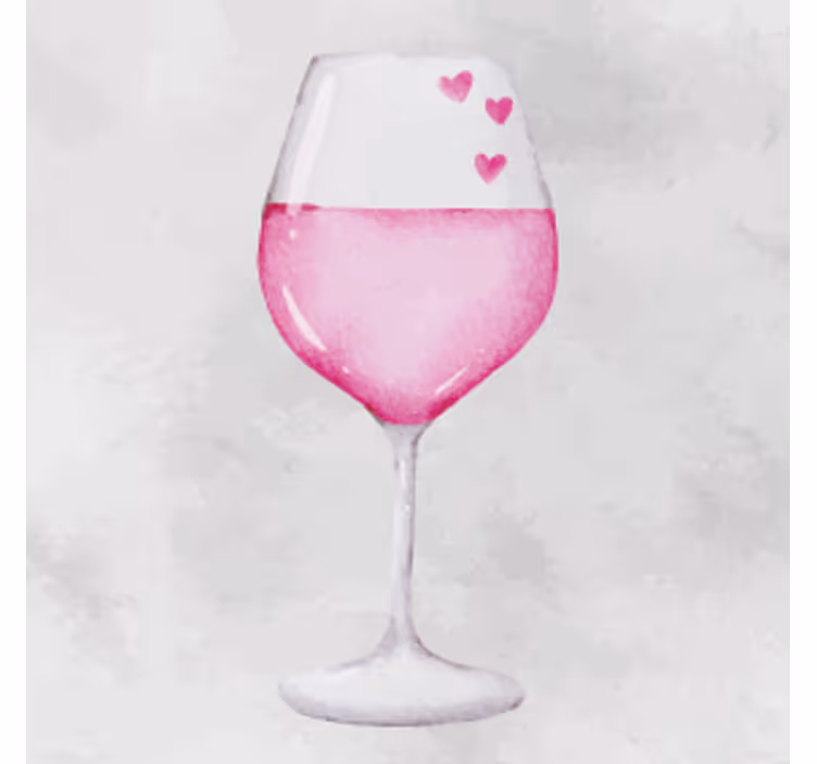 Personalizable coasters heart adorned glass - TenStickers