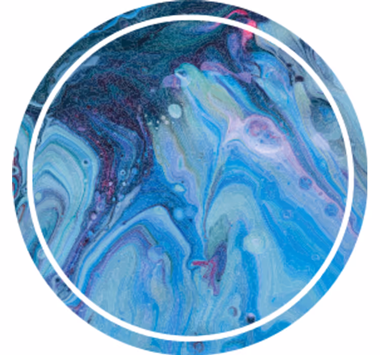 Coasters with swirling blue design - TenStickers