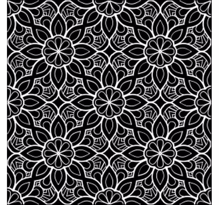 Elaborate floral motif coasters - TenStickers