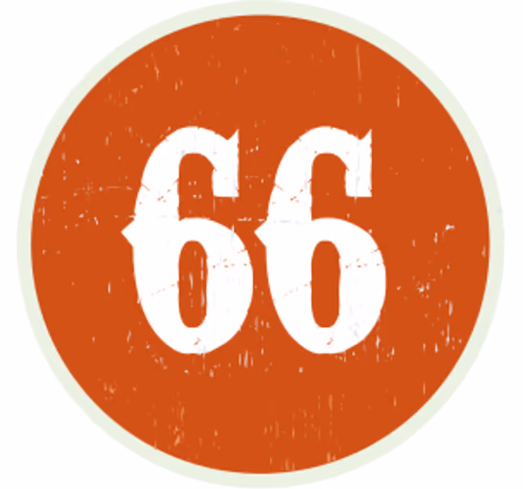 Personalizable coasters circular number labels - TenStickers
