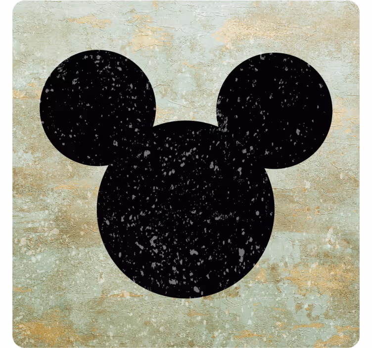 Vintage coasters featuring timeless cartoon icons - TenStickers
