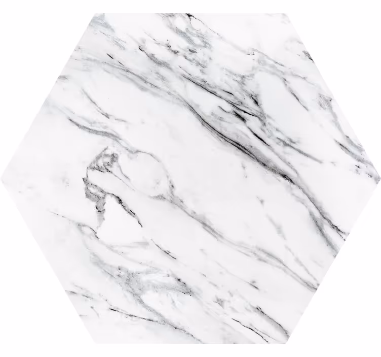Coasters with hexagonal marble design - TenStickers