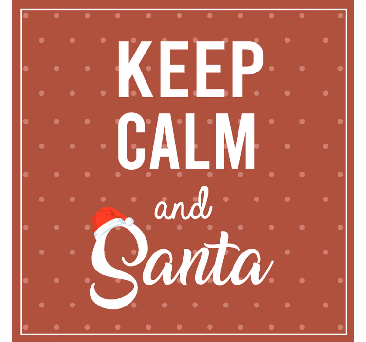 Christmas coasters with holiday quote design - TenStickers