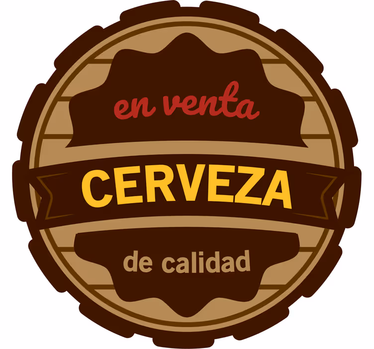 Beer mats quality brew label - TenStickers