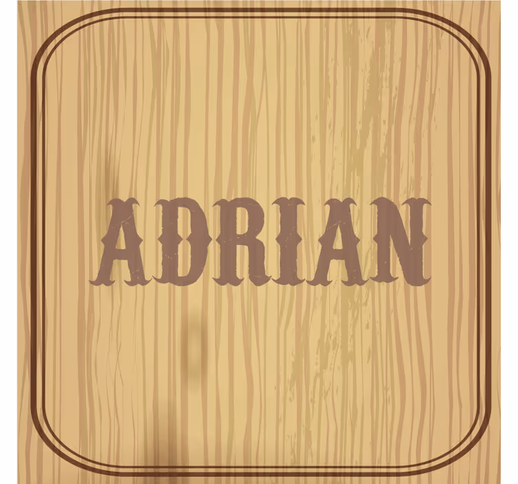 Personalizable coasters with wood grain design - TenStickers