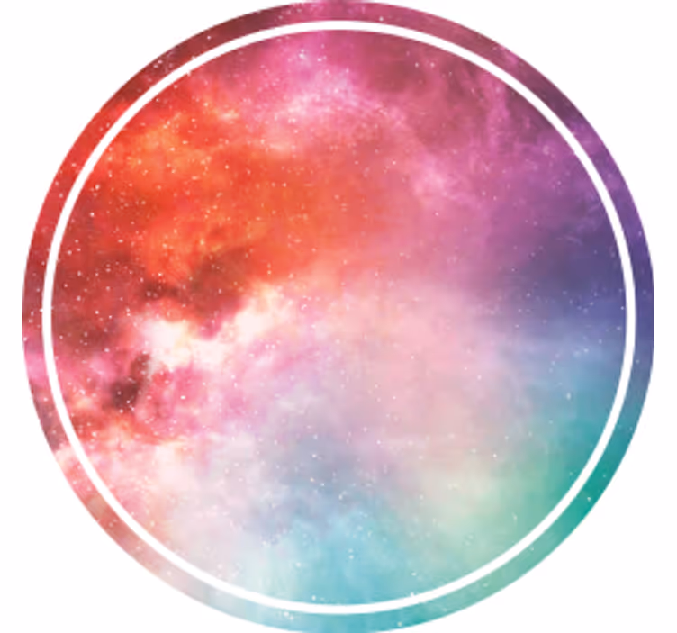 Galactic colorful swirl coasters - TenStickers
