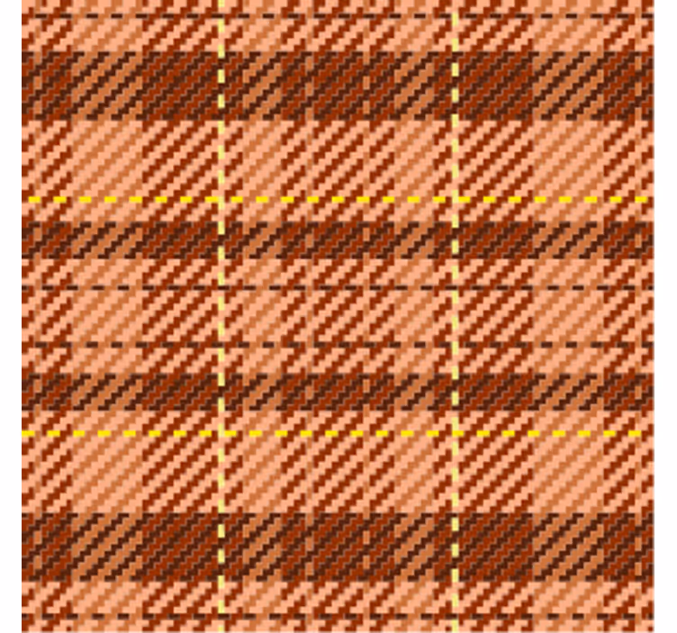 Coasters brown plaid pattern - TenStickers