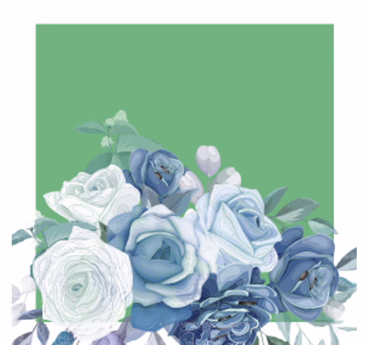 Elegant Floral Arrangement wedding coasters - TenStickers