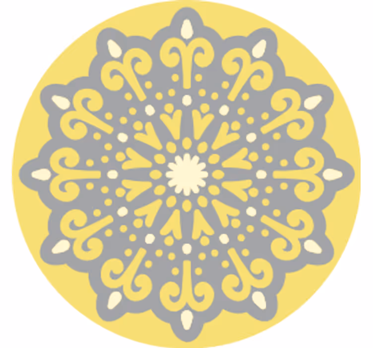 Pantone mandala modern coaster - TenStickers