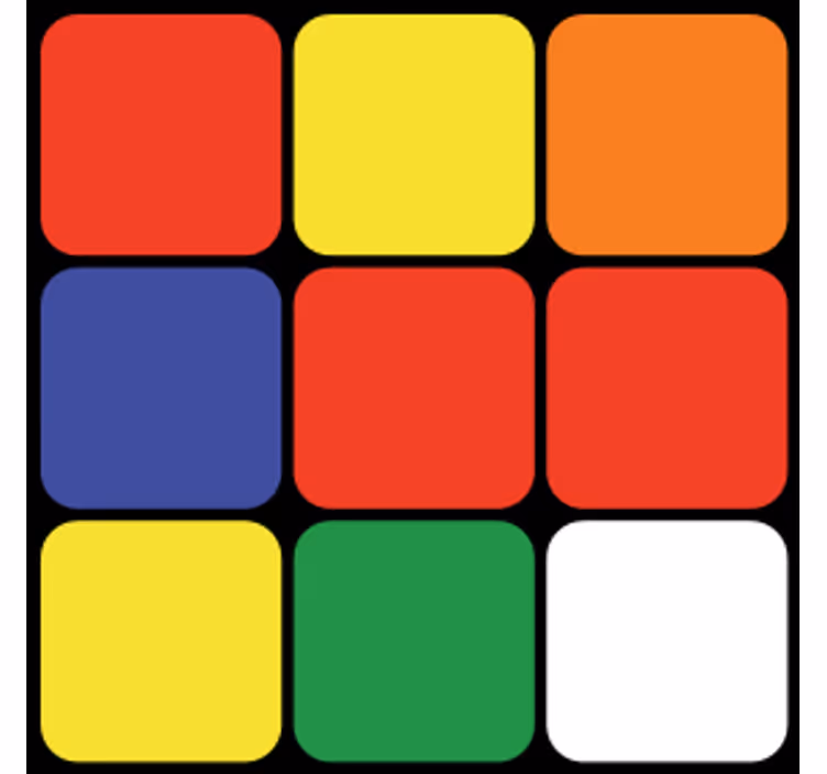 Geek coasters colorful square design - TenStickers