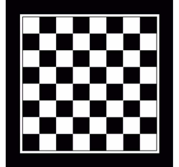 Geek coasters black and white checker pattern - TenStickers