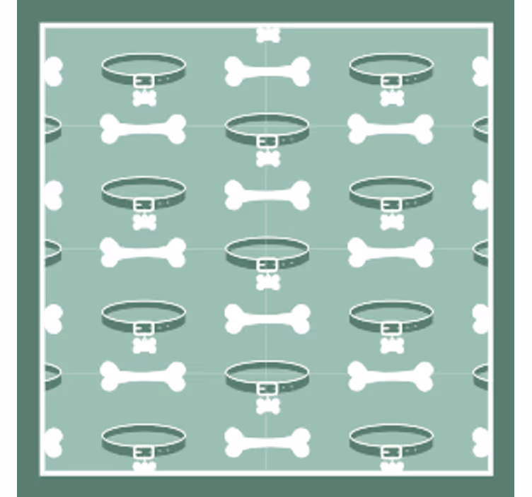 Geek coasters playful bone design - TenStickers