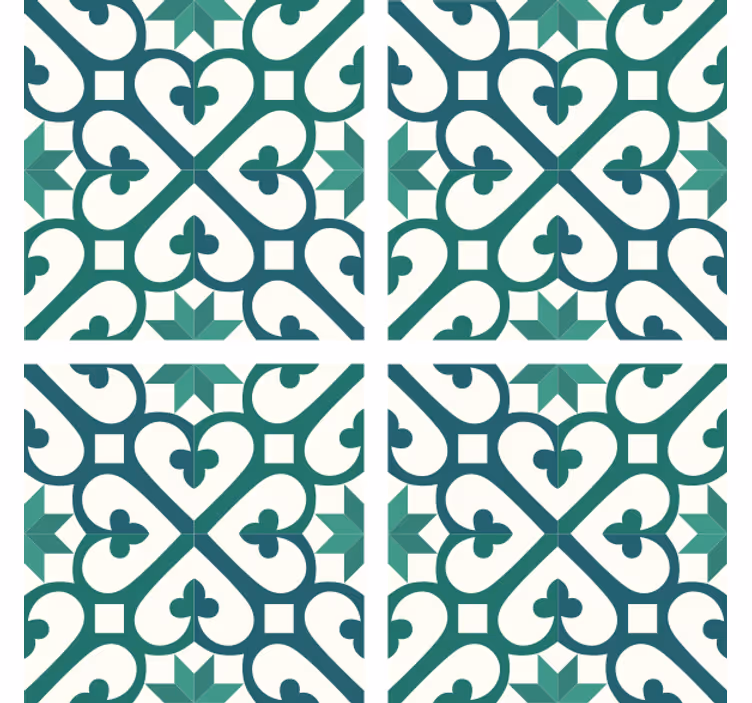 Coasters with intricate geometric design - TenStickers