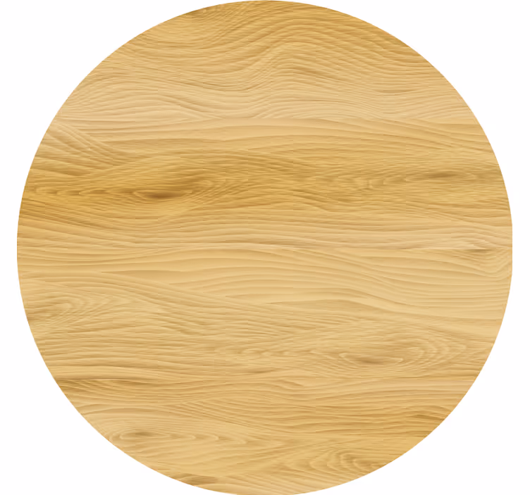 Natural wood circular surface coasters - TenStickers