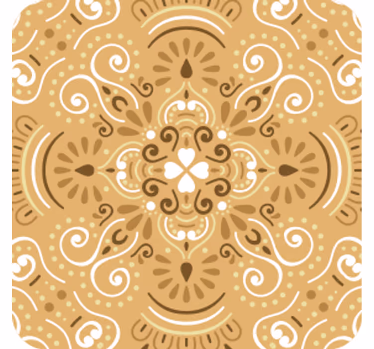 Coasters with intricate swirl design - TenStickers