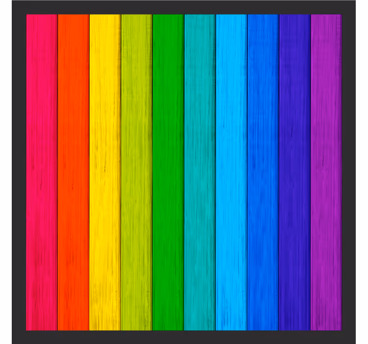 Vibrant color stripes coasters - TenStickers