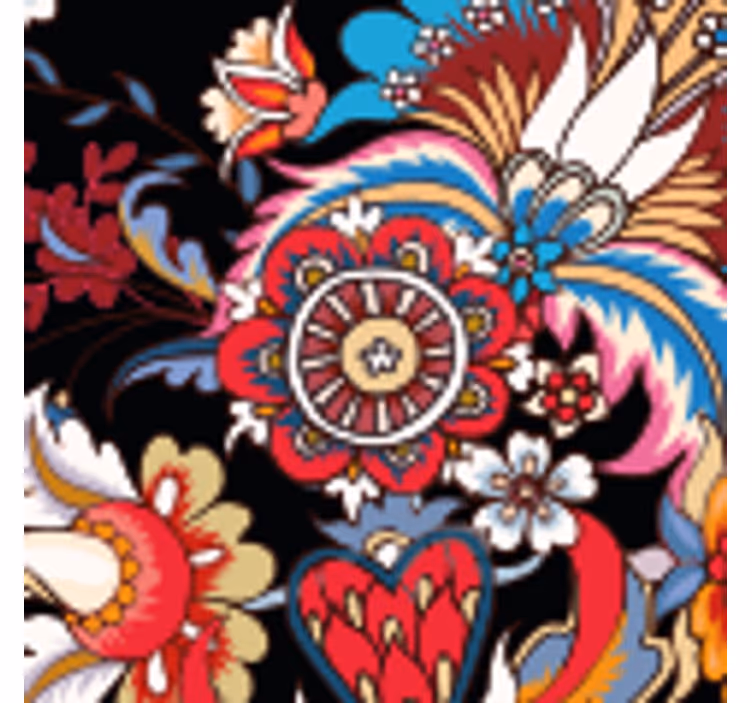 Coasters lively floral arrangement - TenStickers