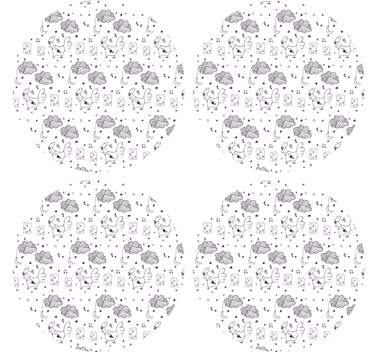 Personalizable coasters with charming farmhouse design - TenStickers