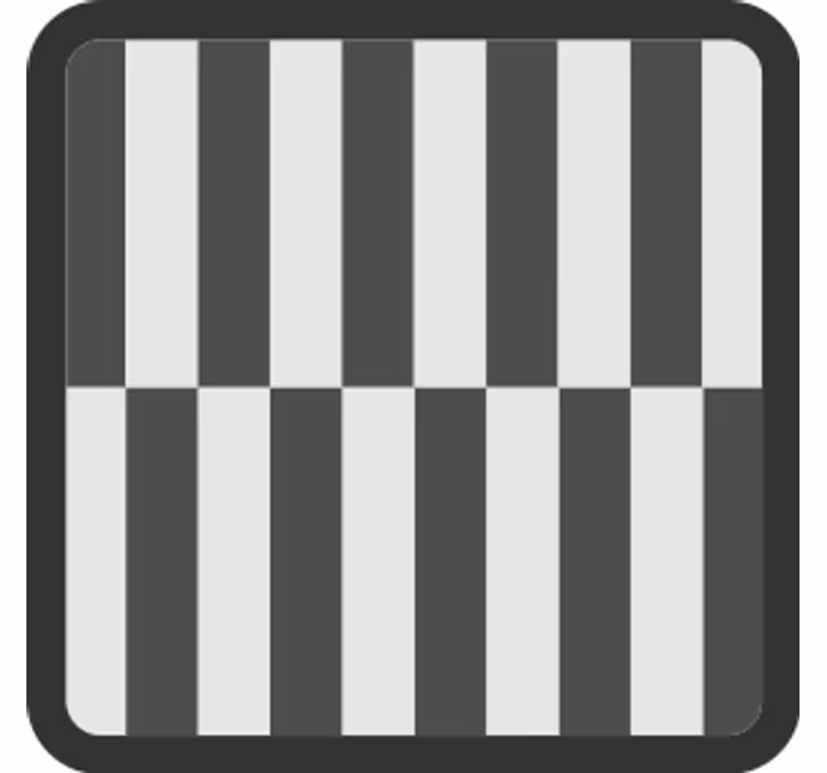 "Hampton Style" gray lines set texture coaster - TenStickers