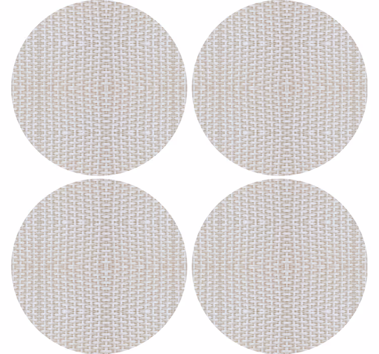 Textured circular surface coasters - TenStickers