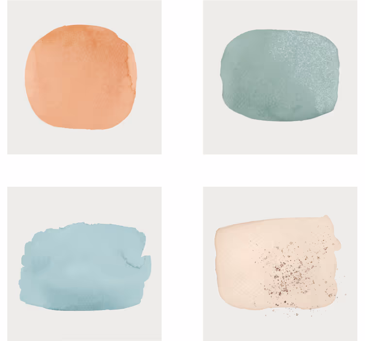 Coasters watercolor color swatches - TenStickers