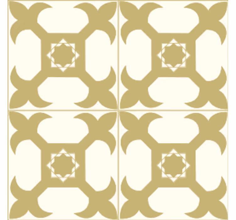 Bright elegant tiles pattern tile coasters - TenStickers