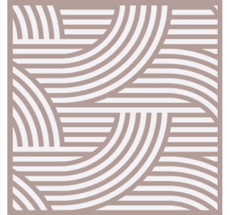 Layered line pattern coasters - TenStickers