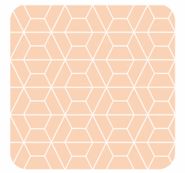 Coasters in geometric hexagonal design - TenStickers