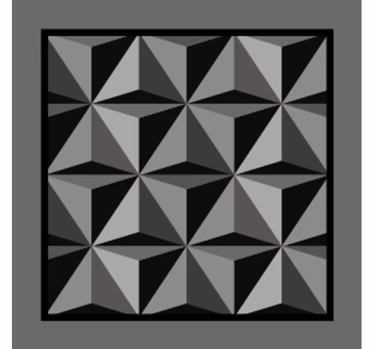 Geometric shape pattern coasters - TenStickers