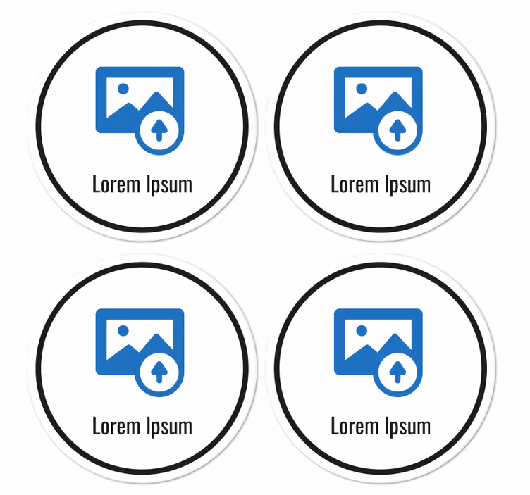 QR code vinyl coaster for restaurant - TenStickers